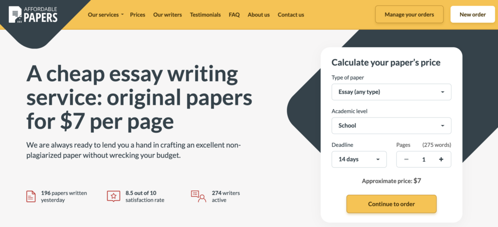 Affordable Papers